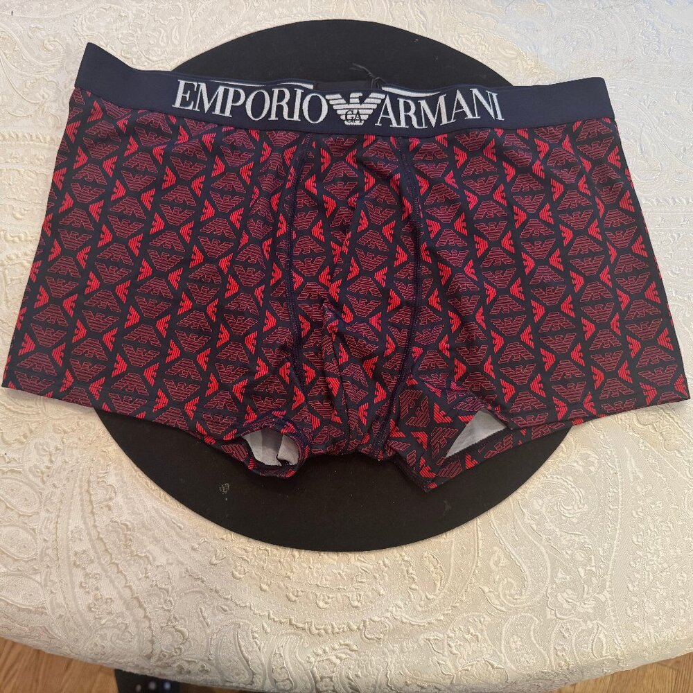 Men's Eagle Logo-Print Trunks